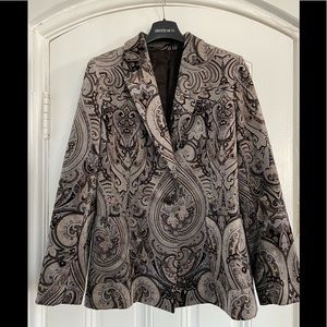 Paisley Velvet Blazer Jacket